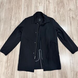 TUMI TECH Mens Size Medium Performance Mackintosh w Insulated Liner Jacket Black